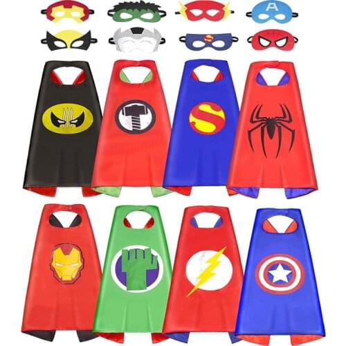 Princess Cape For Halloween Cosplay Costume Super Cape With Mask For Kids Party Carnival Halloween Unicorn Animal Cloak