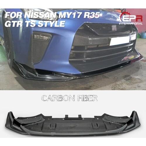 For Nissan MY17 R35 GTR TS Style Carbon Fiber Front Diffuser Under Spoiler Splitter Kits (Only use with TS Style front bumper)