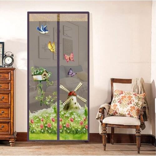 Mesh Door Magic Curtain Magnetic Snap Fly Bug Insect Mosquito Screen Net Bedroom kitchen Guard Door Curtain Anti Insect Fly