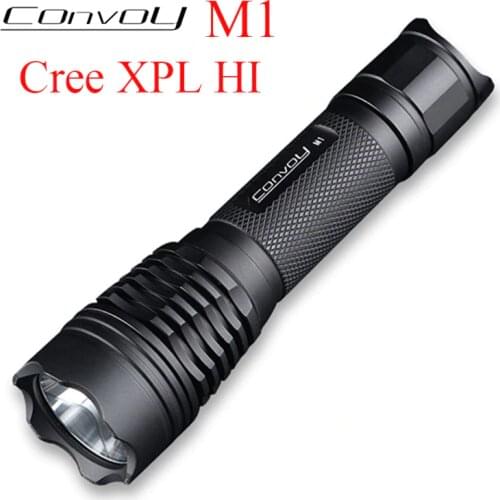 Convoy M1 with Cree XPL HI LED Flashlight Linterna LED 7135*8 Biscotti Torch 18650 Flash Light Bicycle Lamp High Powerful Light