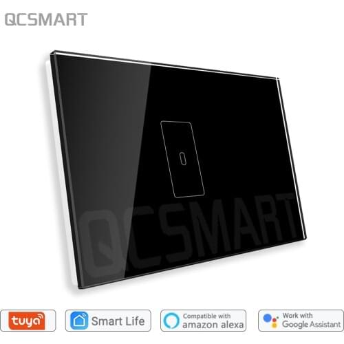 Tuya Smart Life US Black WiFi Boiler Water Heater Switch 20A App Inching Timer Sechdule Voice Control Google Home Alexa Echo