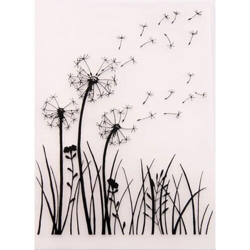 EMBOSSER Plastic Embossing Folder For Scrapbook Stencils Dandelion DIY PAPER Album Card Making CRAFT SUPPLIES Scrapbooking MOLDS