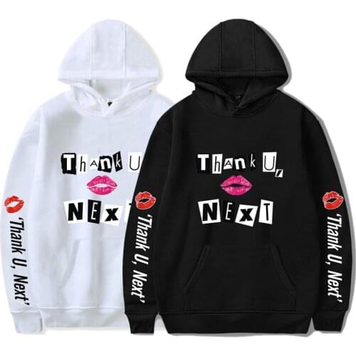 Ariana Grande Thank U Next Hoodie Teens Trendy Pullover Tops Boys Girls Sweatshirt Spring Autumn Harajuku Gift Escolar Sudadera