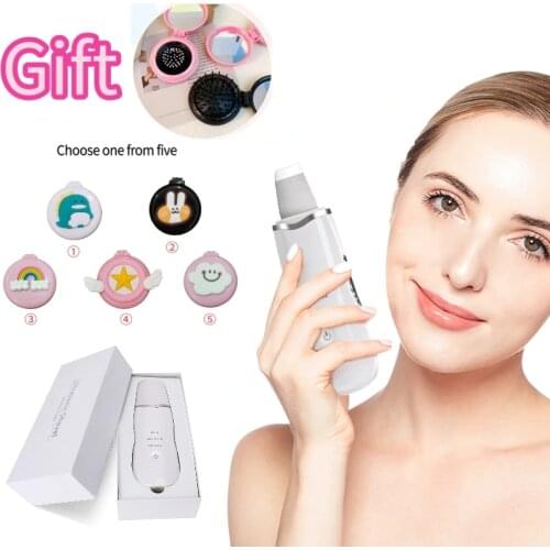 Ultrasonic Facial Beauty Instrument Skin Purifier Massage Vibration Facial Blackhead Remover Shovel Clean Cavitation Peeling