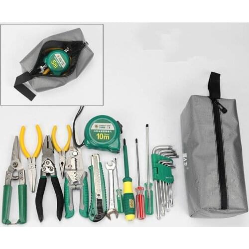 Waterproof Tool Bag Small Thickening Parts Package Multi-function Oxford Cloth Repair Kit Electrician Bag Tool Storage Bag E1117