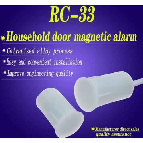 RC-33 Recessed Door Magnetic Switch Door Magnet Alarm Detector Sensor Home Security Alarm DC 100V 300mA MC-33