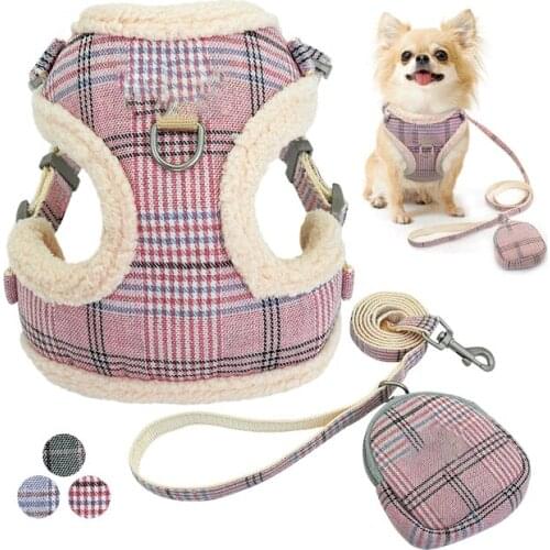 INBEPET Dog Harnesses Vest No Pull Adjustable Chihuahua Puppy Cat Soft Harness Leash Set for Small Medium Dogs Coat Arnes Perro