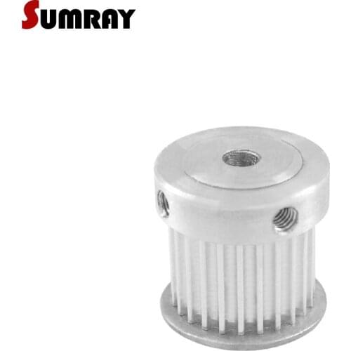 SUMRAY 3M 24T Timing Pulley 5/6/6.35/7/8/10/12mm Inner Bore Synchronous Wheel Pulley 16mm Belt Width Gear Pulley 2pcs