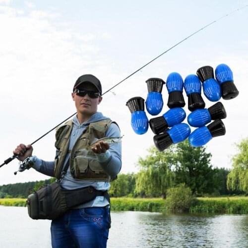10Pcs 12g New Float Stopper Ball Snap-on Blue-Black Sea Sinker Line Fishing Float for Fishing
