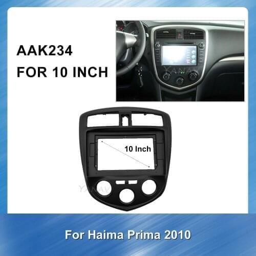 2 Din car stereo audio Plastic Fascia Panel frame For Haima Prima 2010 Radio Panel Adaptor face plate trim Refitting Kit frame