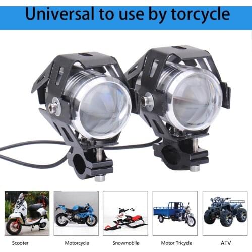 2PCS LED Motorcycle Light LED Headlights 12V CP106 Driving Spotlights Headlamp Moto Spot Head Light Lamp