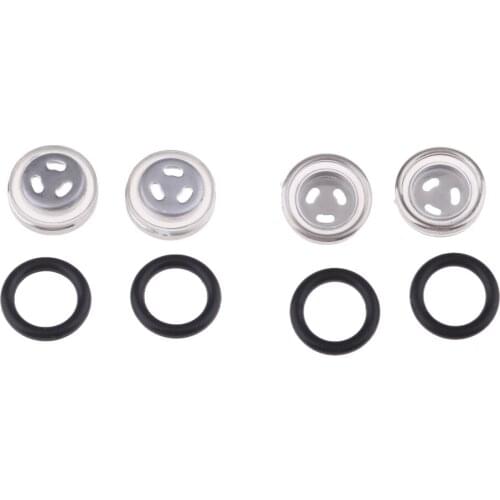 4 Sets Motorbike Brake Master Cylinder Reservoir Sight Mirror Gasket 18+12mm