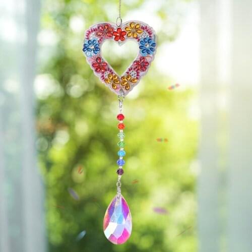 5D Diamond Painting Wind Chime Pendant Crystal Jewelry Diamond Painting Kit DIY Handmade Craft Windchime For Window Home Decor