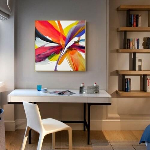 Abstract style Colorful Ink splash Canvas Wall Painting Art Pictures for Living Room Painting Posters and Prints Mordern Deco
