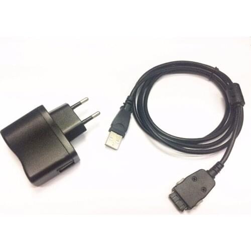 USB AC Power Charger Adapter + PC Cord For Samsung YP-Q2 YP-P3 YP-S3 YP-T10 YP-K3 MP3 MP4 Media Player