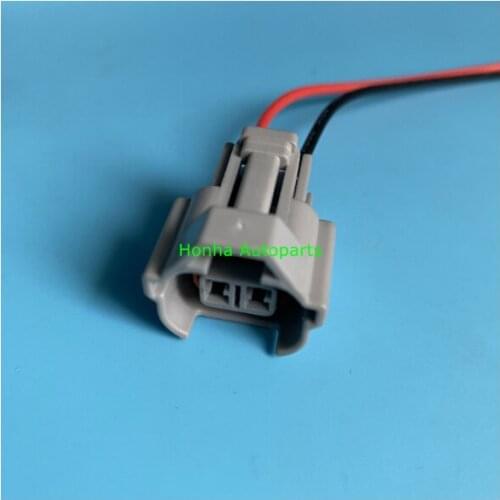 Free shipping 100 pcs/lots 2 Pin/Way Female connector with top Slot with 16AWG 20cm wire 6189-0553