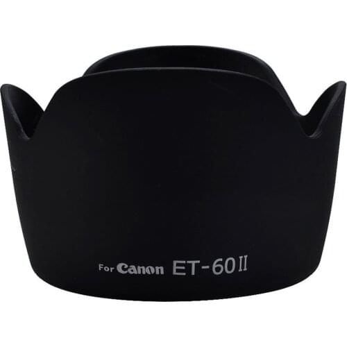 EDT-ET-60 II Lens Hood for Canon EF 75-300mm f/4.0-5.6 USM, II, II USM, III & III USM Lenses, Canon EF-S 55-250mm IS Lens
