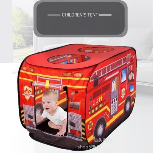 Childrens Tent Simulation Car Fire Truck Indoor Play House Car Game House Game Tent Ball Pool Outdoor Tent Toy