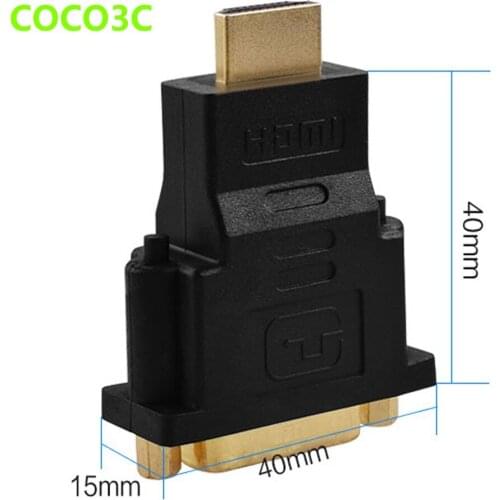 DVI 24+5 Pin Female to HDMI Gold Plated male Port Cable adapter AV Monitor 10.2Gbps DVI-I Dual Link to HDMI 1.4 A HDTV Converter