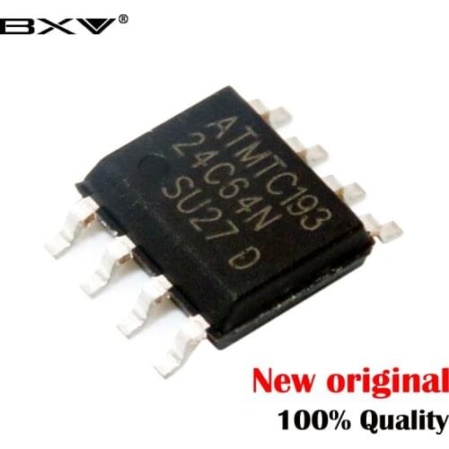 EEPROM 32/64k 2-wire Bus New Original 10PCS AT24C64N 24C64N 24C64 AT24N64 SOP-8 Drive IC AT24C64 SOP International Standard