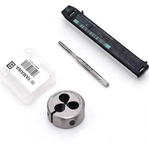 HSSE Metric screw Hand tap Split Die set M6X1 M6X1.25 Fine thread Round dies taps M6X0.35 M6X0.75 M6X0.5 for stainless steel