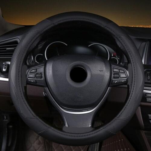 ZHOUSHENGLEE Microfiber Leather Car Steering Wheel Cover For Dodges Viper Caliber Journey Ram 1500 Challenger Charger Nitro