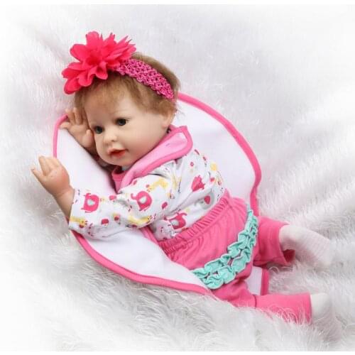 55cm Soft Cotton Body Lifelike Princess Girl BeBe Reborn Doll Children Playmates Toy Kids Birthday Xmas Gift