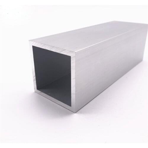 50mm*50mm*4mm square tube aluminum alloy hollow pipe rectangle straight duct vessel 100/200/300/400/500/550mm length