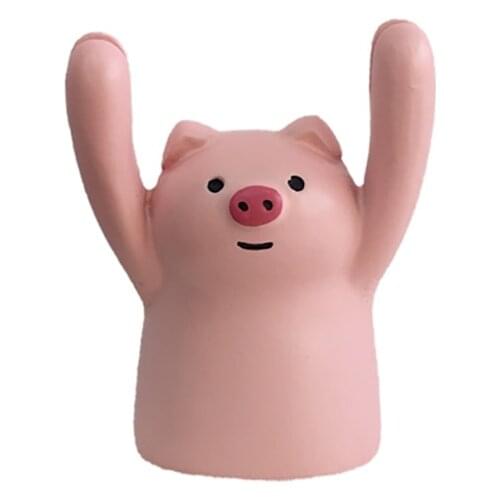 Cute Piggy Frog Panda Black Cat Ceramic Card Holder Namecard Display Clip Holder Photo Holder Office School Home Desk Decoration