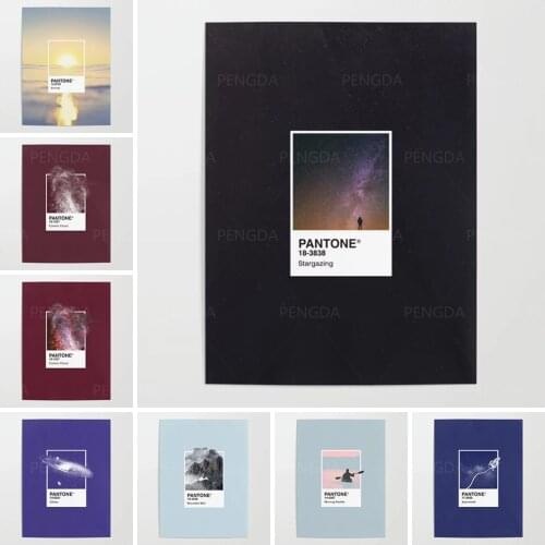 Wall Artwork Pantone Series Home Decor Canvas Cosmic Cloud Print Painting Modern Poster Living Room Modular Pictures No Frame