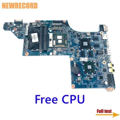 NEWRECORD 615308-001 630981-001 DA0LX6MB6F2 For HP Pavilion DV7 DV7T DV7-4000 Laptop Motherboard HD5650M GPU HM55 DDR3 Free CPU