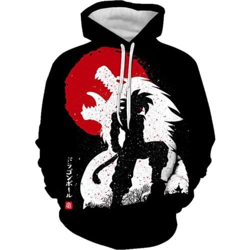 Newest Cool 2021 Anime 3D hoodies Men Women Hooded Sweatshirt Unisex Son Goku Casual Pockets Streetwear Autumn Tops