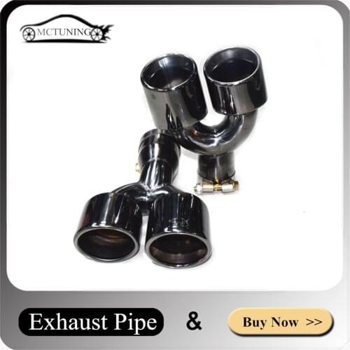 One Pair Stainless Steel Carbon Fiber Exhaust Pipe For X3 M40i 2018-2020 Carbon Fiber Matte Muffler Tip Nozzles Taipipe