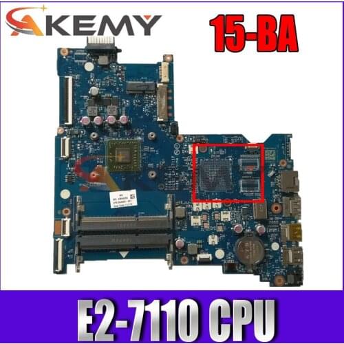 Original 854968-601 854968-001 For HP 15-BA Series Laptop Motherboard BDL51 LA-D711P W/E2-7110 CPU MB 100% Tested Fast Ship