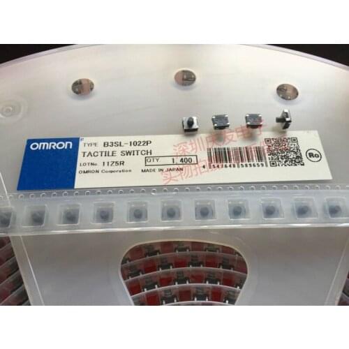 Original new 100% B3SL-1022P light touch switch 6*6*5mm waterproof and dustproof silicone soft head