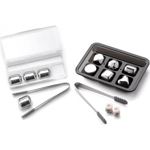 Youpin Circle Joy Ice Cube Stainless Steel Cooler Stone Washable Long-term Use Ice Maker for Whiskey Wine Corks Fuit Juice