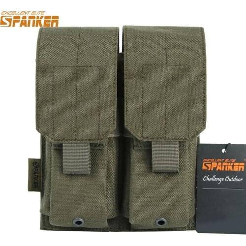 EXCELLENT ELITE SPANKER Double M4 Mag PouchTactics Nylon Molle Mag Pouch Mulit-Tool Holder