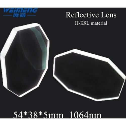 Weimeng reflective mirror Octagon 54*38*5 45 degree H-K9L 1064nm Octagonal for laser machine