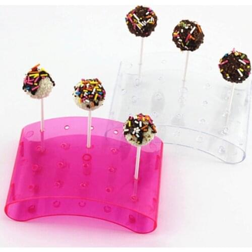 20 Holes Cake Pop Lollipop Stand Display Holder Bases Shelf DIY Baking Tools U Shaped Display DIY Bakeware Cake Kitchen Gadgets