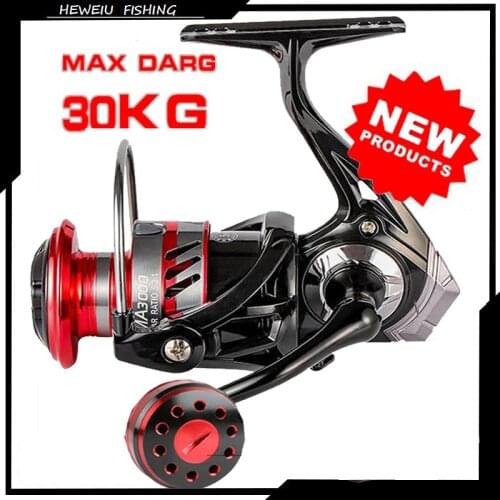 Fishing Reel Max Drag 30KG Big Trolling Power Handle All Matel Carp Spinning Reel