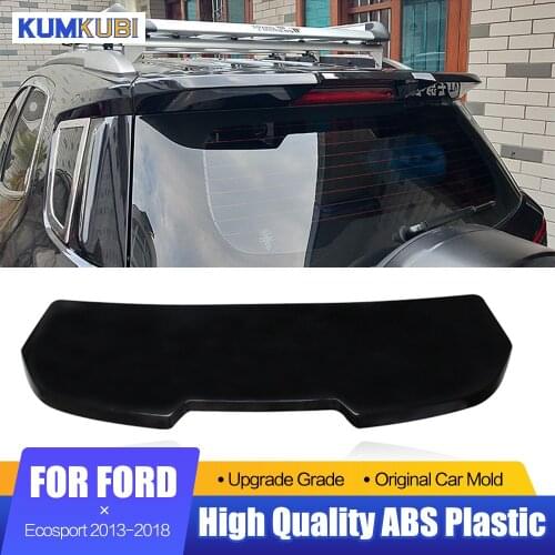 For For Ford Ecosport Spoiler ST ABS Material Car Rear Wing Primer Color Rear Spoiler For For Ford Ecosport ST Spoiler 2013-2018