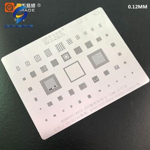 Amaoe BGA Stencil LG1 MSM8992/MSM8974 For LG G2/G3/G4/H790/V10/H968/VS988/LS990 CPU/RAM Power Chip IC Tin Solder Reballing