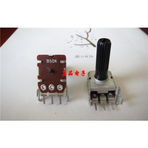 [VK] B50K Inch square single B503 with horizontal volume potentiometer handle length 17MM plum handle switch