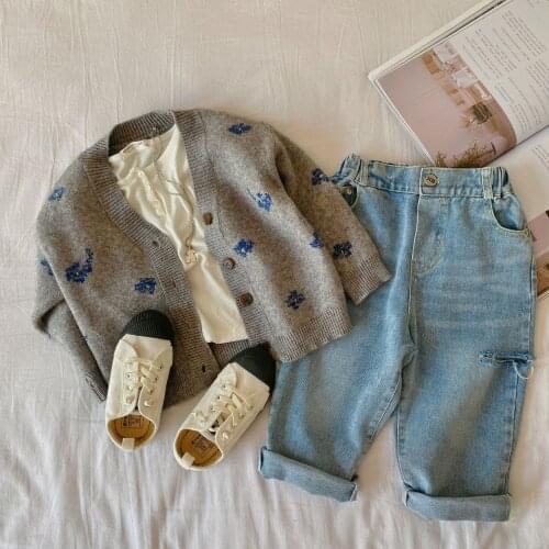 Little Kids Sweater Cardigan Autumn Winter Knitted Boys Sweater Woolen Baby For Boys Coat Toddler Boys Sweater Teenager Jacket