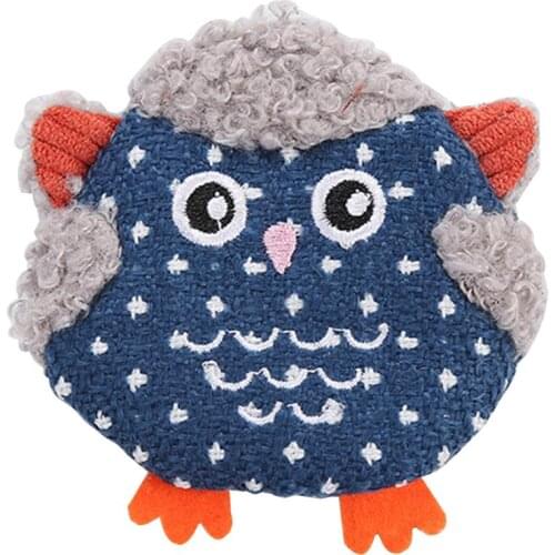 1pc Owl Shape Cat Toy Soft Plush Kitten Toy Catnip Cat Toy Kitten Chew Toy Pet Supplies Cat Favors Random Color