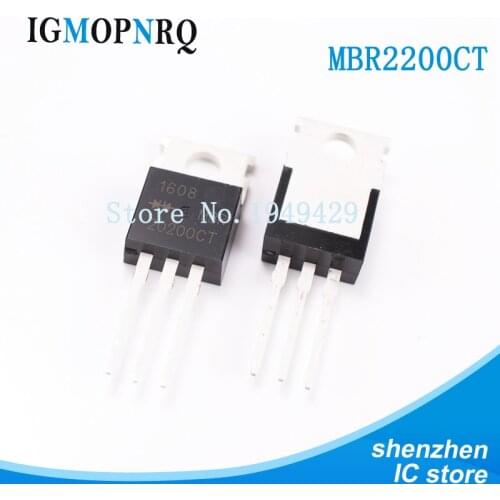10pcs MBR20200CT MBR20200 MBR20200C Schottky & Rectifiers 20 Amp 200 Volt Dual TO-220 new