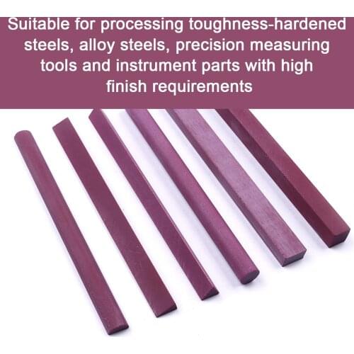 6Pcs 6 Types 3000# Ruby Sharpener Sharpening Stone Triangle Semicircle Cylinder Edge Rectangle Square Shape Grindstone Oilstone