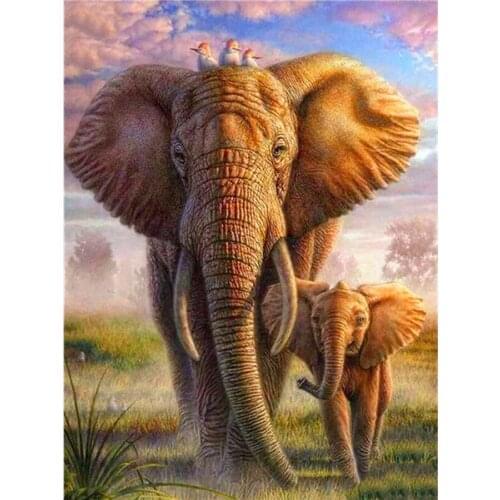 5d diamond painting full diamond animal cross stitch new product diamond embroidery elephant ornaments home decoration gift