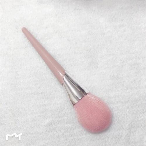 Big Powder Brush Pink Soft Dense Synthetic Fiber Large Tapered Makeup Brush for Loose Compact Powder Blusher Fashion