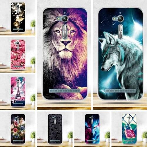 Case for Asus Zenfone Go ZB500kl ZB500KG Soft Silicone Back Phone Cover for asus zenfone go zb 500kl Print TPU Shells Fundas
